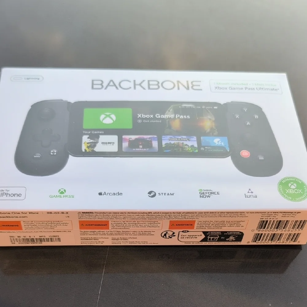 Black Handheld Gaming Console with Mobile Integration